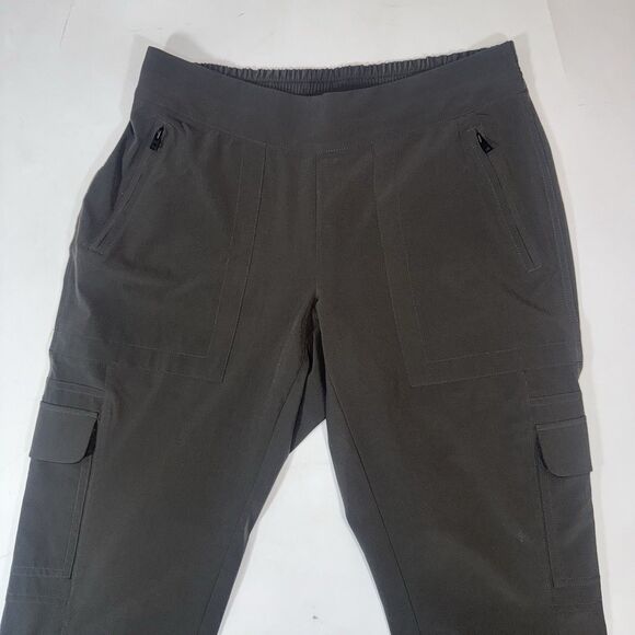 ATHLETA Gray Chelsea Cargo Pants Pull On Stretch Active Gorpcore Women 10 - Picture 10 of 11